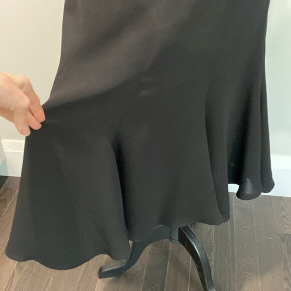 Melanie Lyne Black Flowy A-line skirt Size 10 - Picture 7 of 14